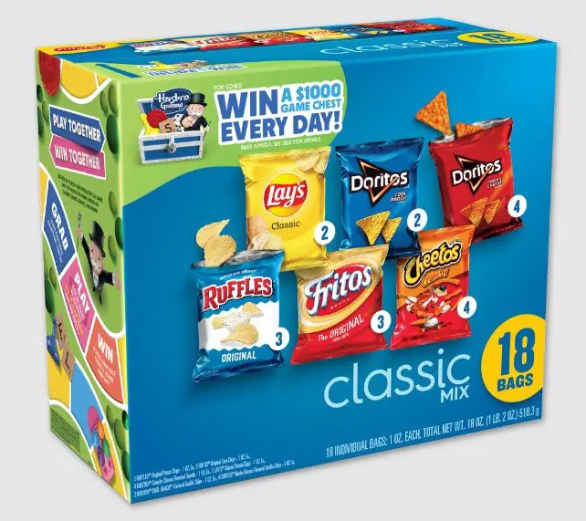 Frito-Lay Play Together, Win Together Instant Win Game – Win A Game Chest Including A Set of Custom Monopoly Pieces & More (56 Winners)