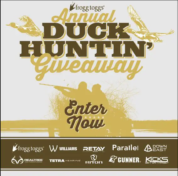 Frogg Toggs Duck Hunting Sweepstakes – Win $7,200 Duck Hunting Gear + Accessories