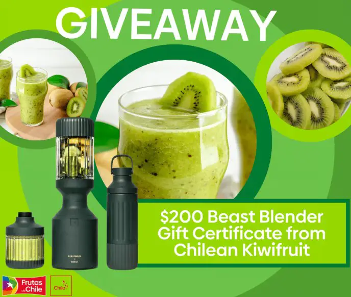 Fruits from Chile Blend with Kiwifruit From Chile Giveaway - Win a $200 Gift Card for a Blender