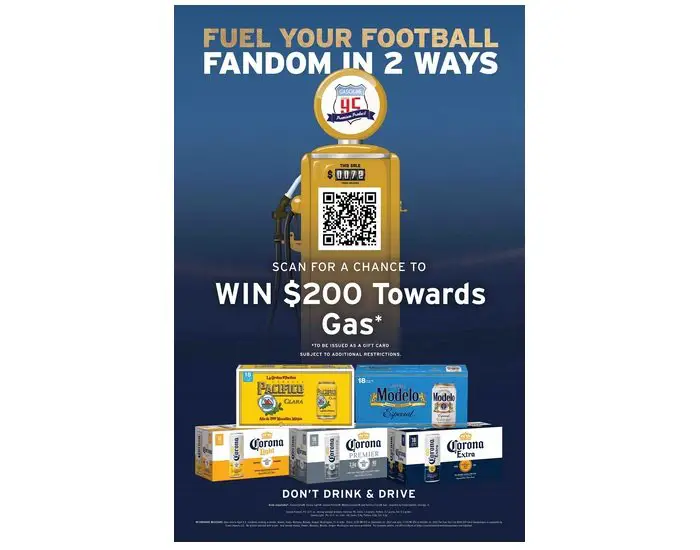 Fuel Your Fall Sweepstakes - Win a $200 Prepaid Gift Card