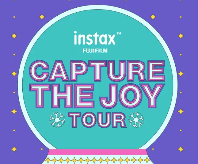 Fujifilm Instax 2025 Holiday Capture The Joy Mobile Tour Sweepstakes - Win Fujifilm Instax smartphone printer + film