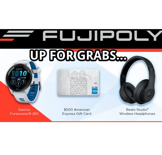 FujiPoly Stay Cool & Get Connected Giveaway - Win A Garmin Watch, $500 Amex Gift Card & Beats Headphones