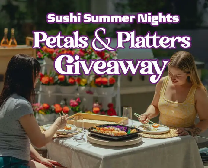 FujiSan Sushi Petals and Platters Giveaway - Win a Dinnerware Set, a Drinkware Set, Flowers, & More