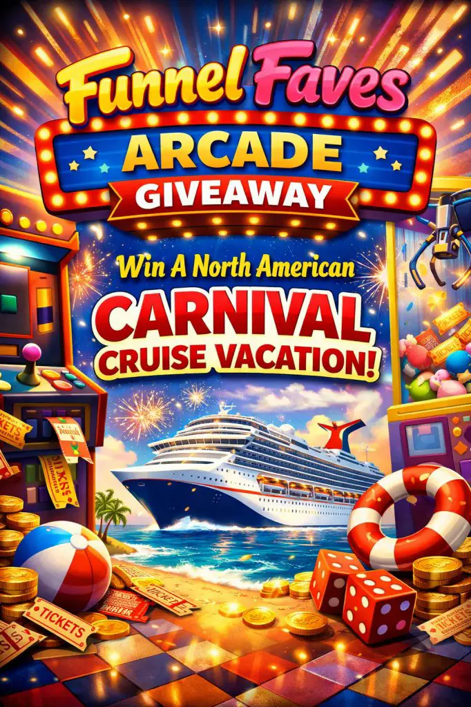 Funnel Faves Arcade Giveaway – Win A North American Carnival Cruise Vacation
