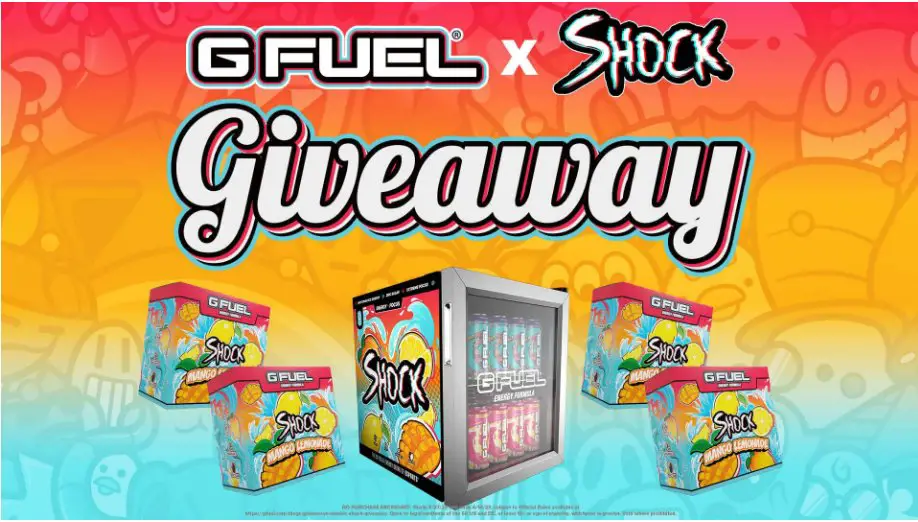 G FUEL x Electric Shock Sweepstakes - Win A $500 Mini Fridge Prize Pack