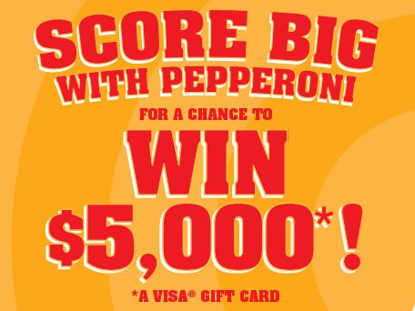 Game Time Pepperoni Sweepstakes