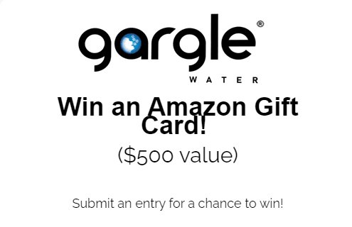 Gargle Water Amazon Gift Card Sweepstakes - Win A $500 Amazon Gift Card