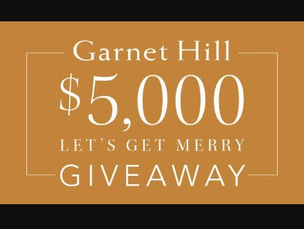 Garnet Hill “Let’s Get Merry” Giveaway - Win A $5,000 Garnet Hill Gift Card