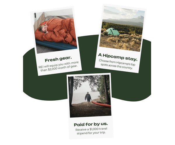 Gear Junkie + Hipcamp + REI Save-A-Spot Sweepstakes - Win A Two-Night Stay At A Hipcamp Destination And More