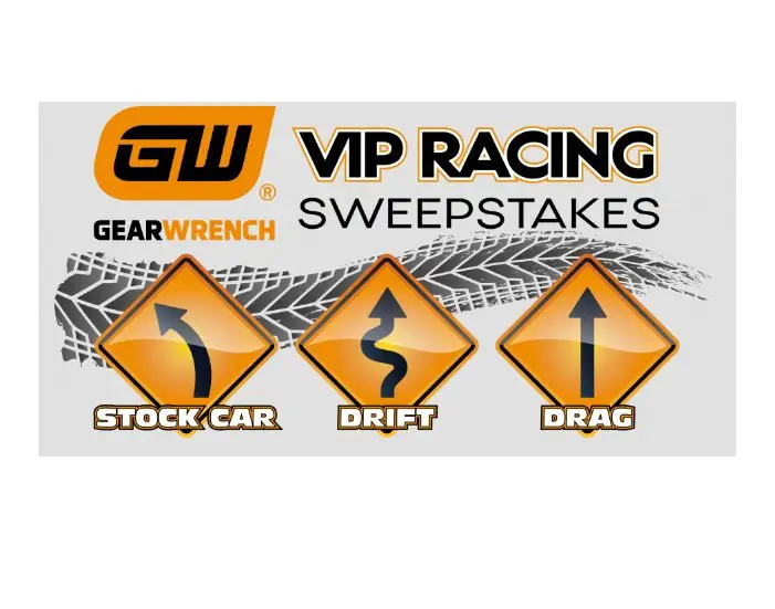 GEARWRENCH VIP Racing Sweepstakes - Win a Racing Trip for Four and More