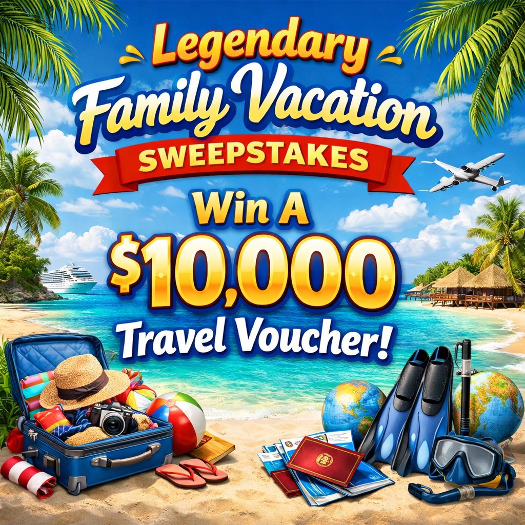 Geico Legendary Family Vacation Sweepstakes - Win A $10,000 Travel Voucher