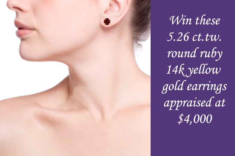 Gems NY $4000 Earrings Sweepstakes!