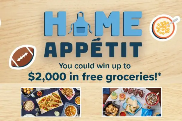 General Mills Home Appetit Recipes Sweepstakes - $2000 Worth Of Free Groceries Up For Grabs!