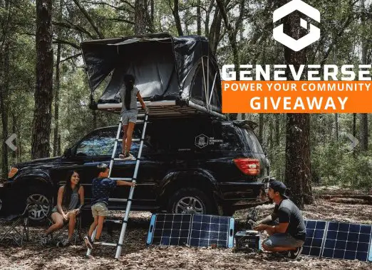 Geneverse Power Your Community Giveaway - Win 5 Portable Power Stations