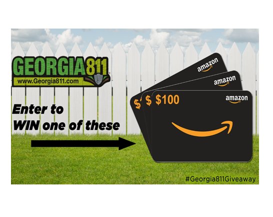 Georgia 811 June Giveaway - Win A $100 Amazon Gift Card {3 Winners}