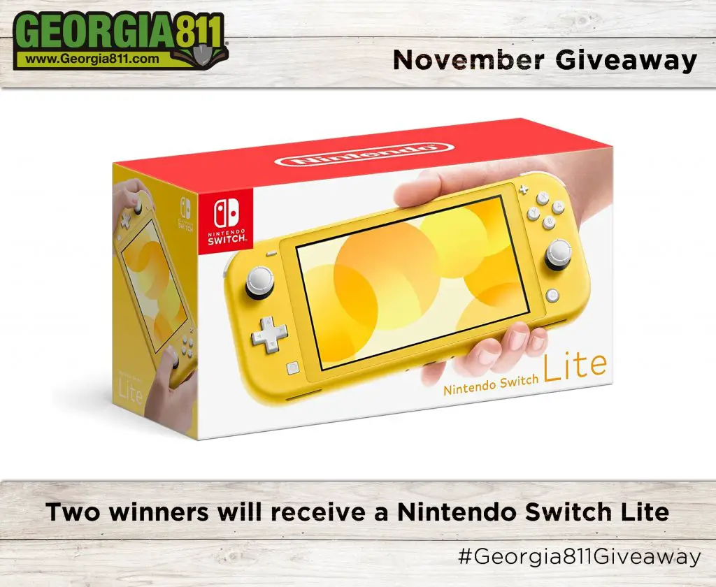 Georgia 811 November Giveaway - Win A Nintendo Switch Lite {2 Winners}