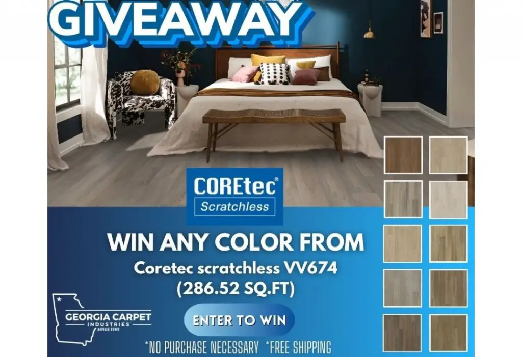 Georgia Carpet Giveaway - Win A 286.52 Sq. Ft. 7" Luxury Vinyl Plank