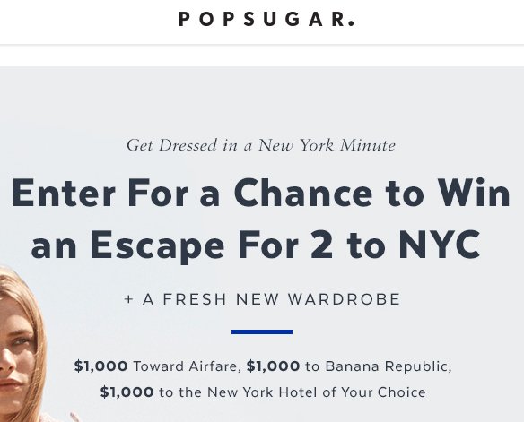 Get Dressed In A New York Minute Sweepstakes