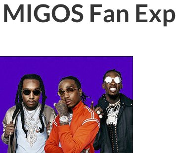 Get Dripped! Migos Fan Experience Sweepstakes