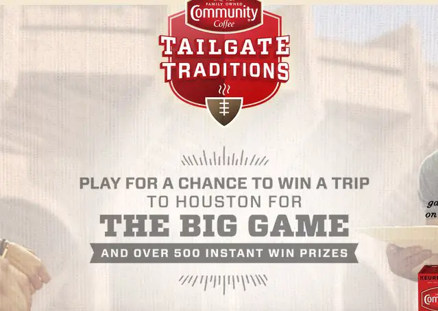 Get Fueled on the $7,500 Community Coffee Tailgate Traditions Sweepstakes