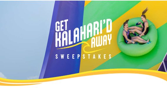 Get Kalahari’d Away Sweepstakes - Win A Luxurious 2-Night Getaway For 6 Guests At Kalahari Resorts & Convention + More (157 Winners)