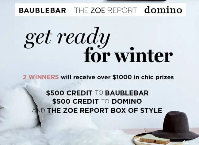 Get Ready for Winter Sweepstakes!
