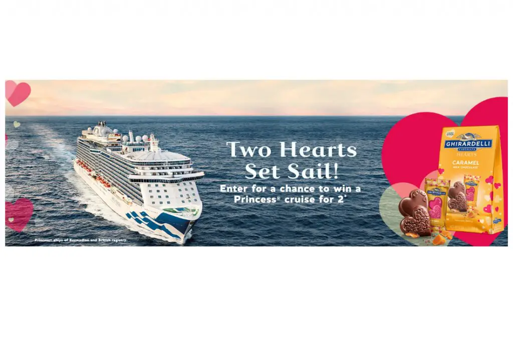 Ghirardelli Chocolate Princess Cruise Sweepstakes - Win A Princess Cruise Gift Card