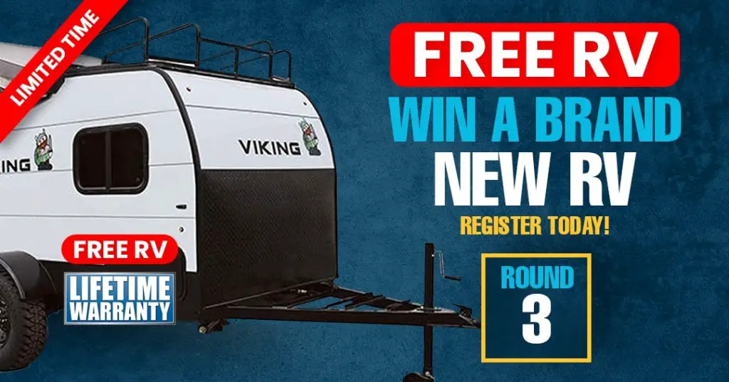 Giant Recreation World RV Giveaway - Win A $13,000 RV/Travel Trailer