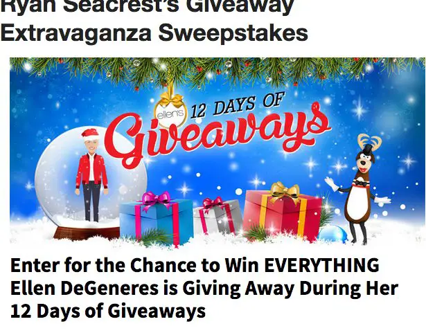 Giveaway Extravaganza Sweepstakes!