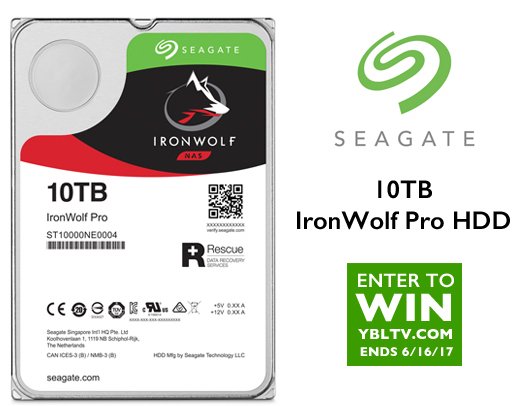 Giveaway: Seagate 10TB IronWolf Pro HDD