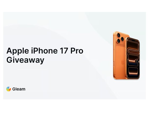 Gleam.io Apple iPhone 17 Pro Giveaway