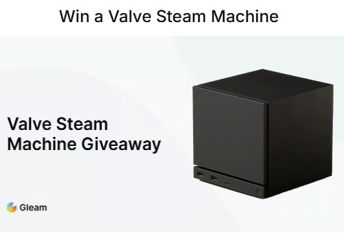 Gleam Valve Steam Machine Giveaway - Win A Valve Steam Machine