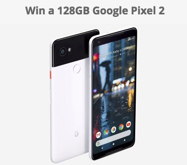 Gleam's Google Pixel 2 Giveaway