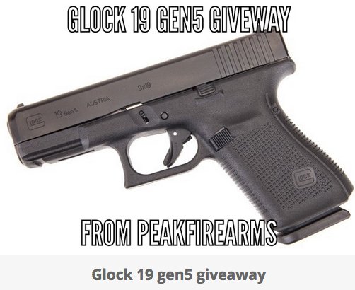 Glock 19 Gen5 Giveaway