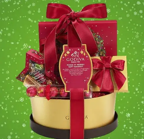 Godiva Chocolatier Make It Merry Christmas Gift Basket Sweepstakes