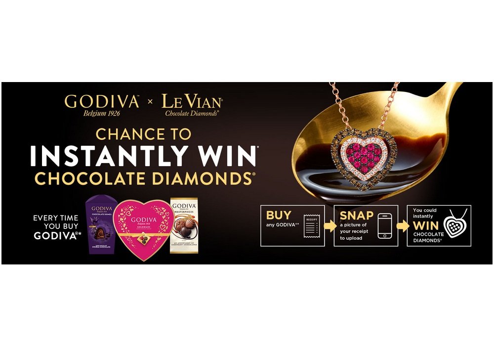 Godiva Valentine’s Day Instant Win Game - Win A Passion Ruby & Chocolate Diamond Heart Necklace (25 Winners)