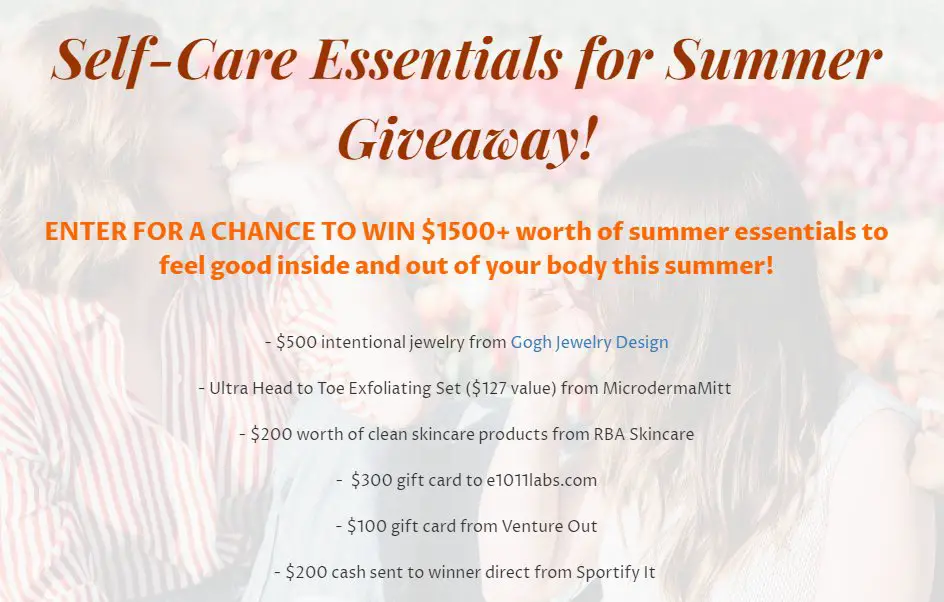 Gogh Jewelry Design Self-Care Essentials For Summer Giveaway - Win A $1,500 Summer Self Care Package