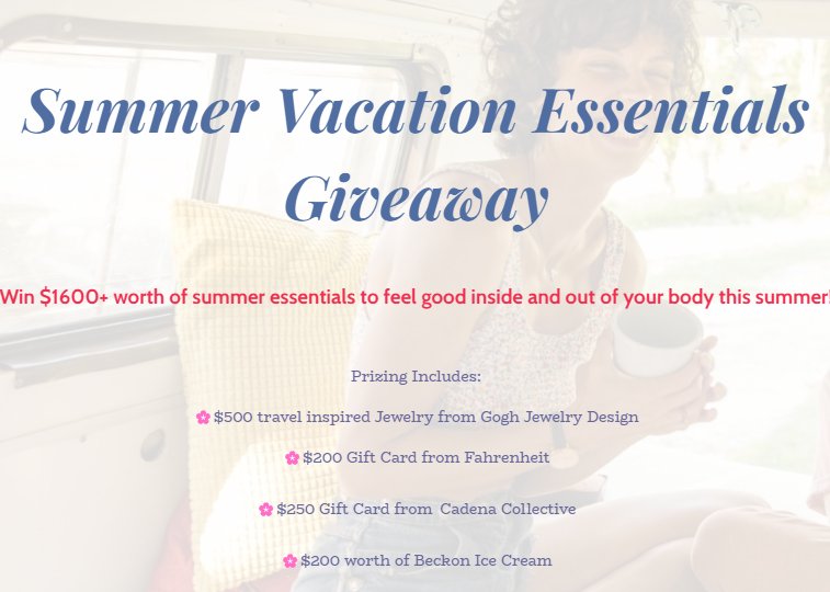 Gogh Jewelry Summer Vacation Essentials Giveaway - Win A $1,600 Prize Package