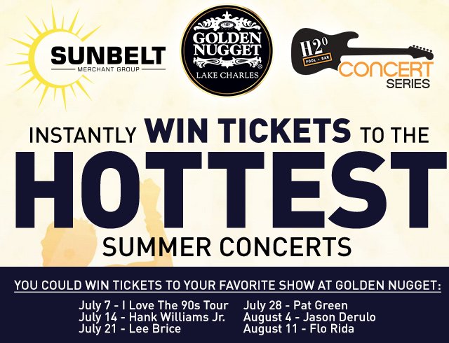Golden Nugget H2O Concert Series Instant Win