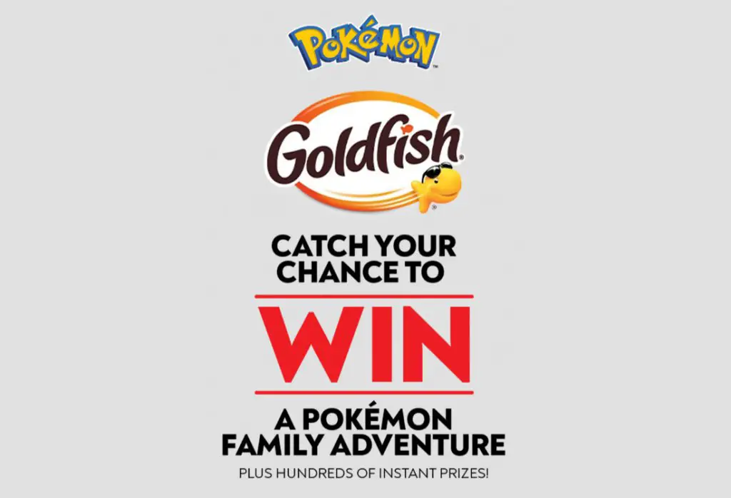 Goldfish Catch Your Chance To Win A Pokemon Family Adventure - Win A Family Adventure To Chicago