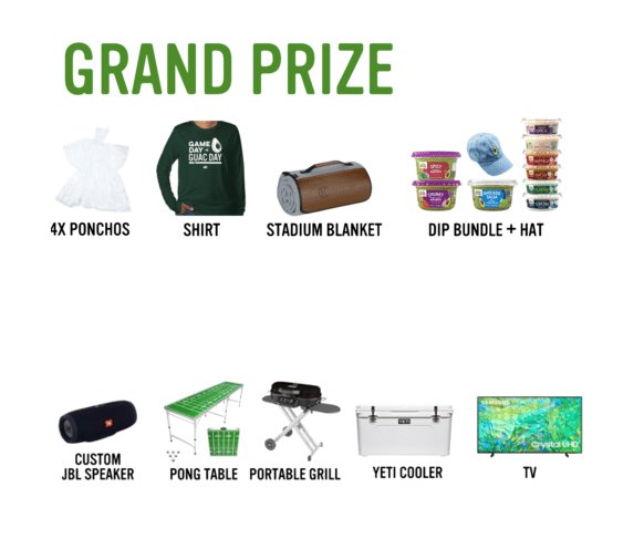 Good Foods Game Day Is Guac Day Sweepstakes - Win A $1,419 Prize Pack Including TV, Yeti Cooler & More