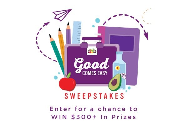 Good Foods Good Comes Easy Sweepstakes - Win Gift Cards, Tote Bag, Lunch Box and More