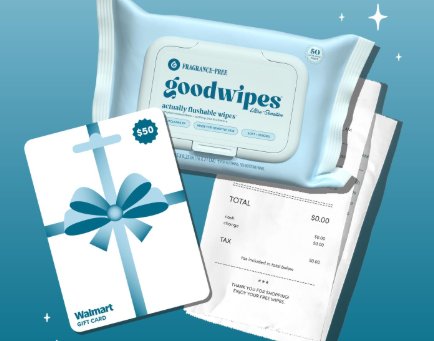 Good Wipes Gift Card Giveaway - $50 Walmart Gift Cards, 5 Winners