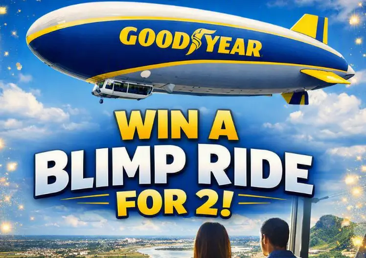 Goodyear Golden Ticket Sweepstakes – Win a Blimp Ride for 2