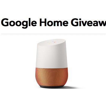 Google Home Sweepstakes