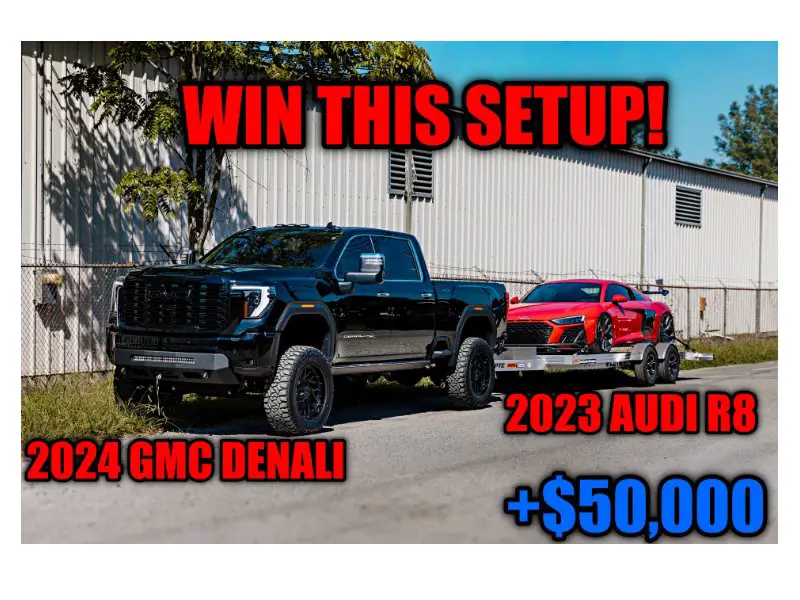 Goonzquad Gear GG #23 Giveaway - Win A 2023 Audi R8, 2025 GM Denali & $50,000