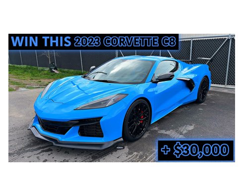 Goonzquad Sportscar Giveaway – Win A 2023 Chevrolet Corvette C8 + $30,000 Cash