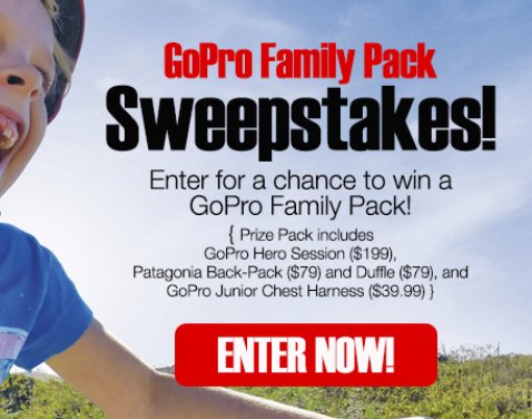 GoPro Family Pack Sweepstakes!