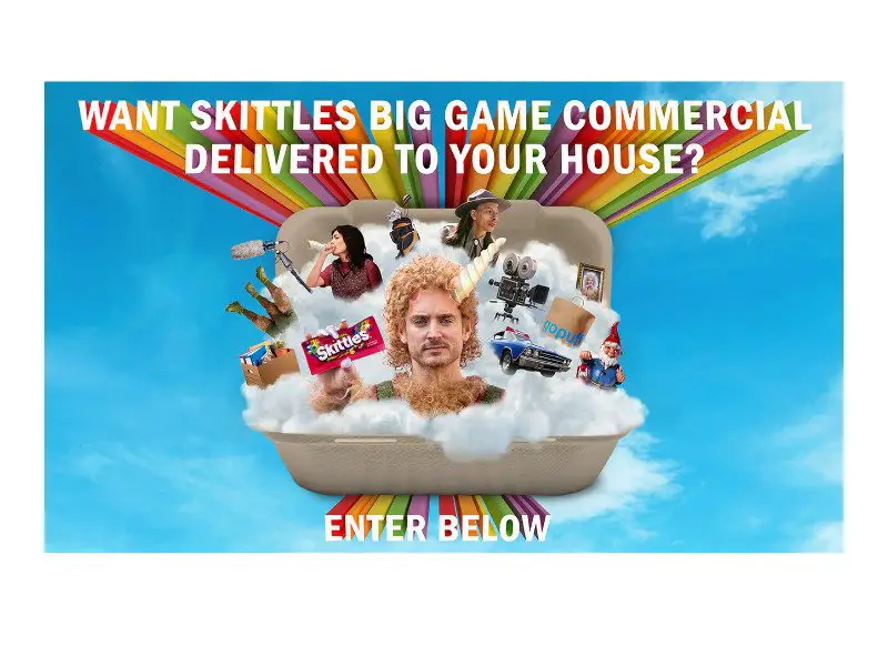 Gopuff X Skittles Live Big Game Commercial Contest - Win A Live Halftime Show At Home