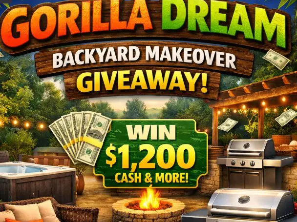 Gorilla Dream Backyard Makeover Giveaway - Win $1,200 Cash & More